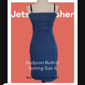 Moda International Bodycon Denim with Built-In Boning - 6